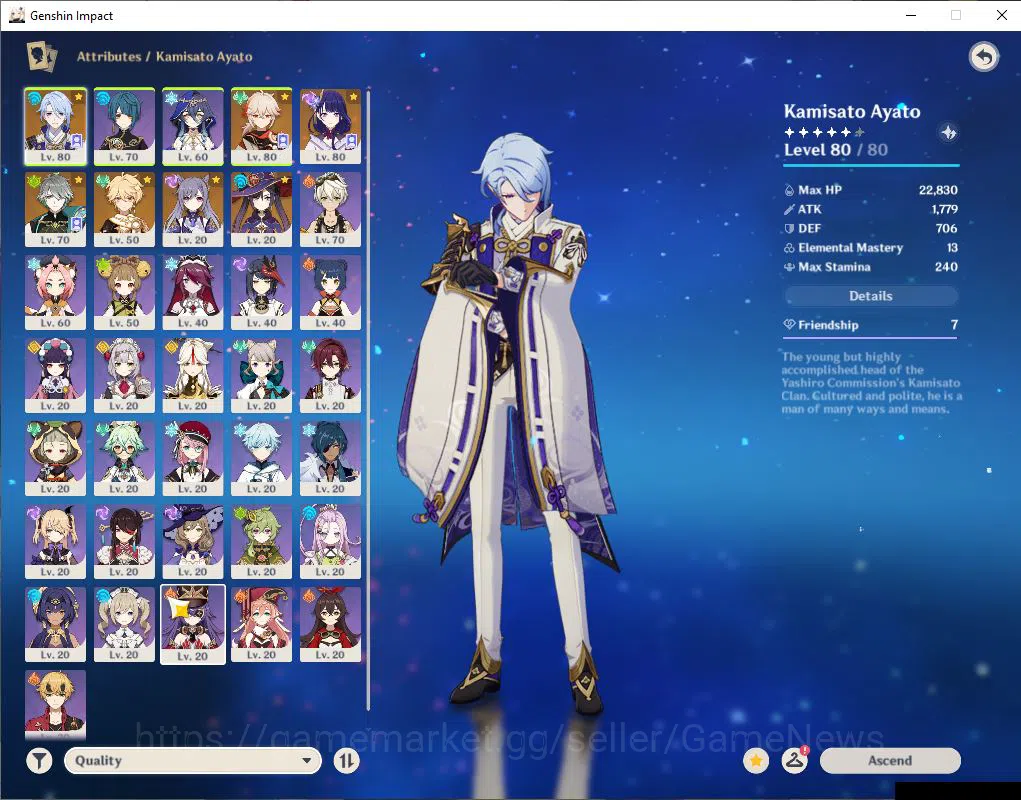 Genshin Impact Accounts ASIA|AR 50|12800 Primo|4 Limited+1(*5Weapon)|Raide image 3
