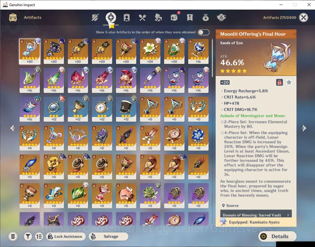 Genshin Impact Accounts ASIA|AR 50|12800 Primo|4 Limited+1(*5Weapon)|Raide image 6