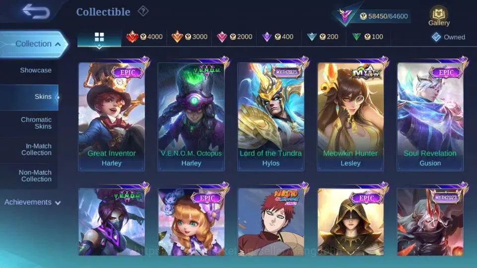 Mobile Legends: Bang Bang Accounts Global Hero 132 Skin 294|ANN Karrie|Sanrio Floryn| image 14