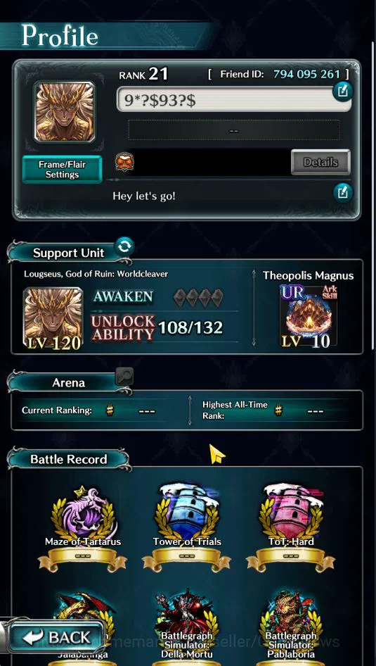 Last Cloudia Accounts GLOBAL| Rank 21 | Top Tier Units (Lougseus GoR Wor image 12