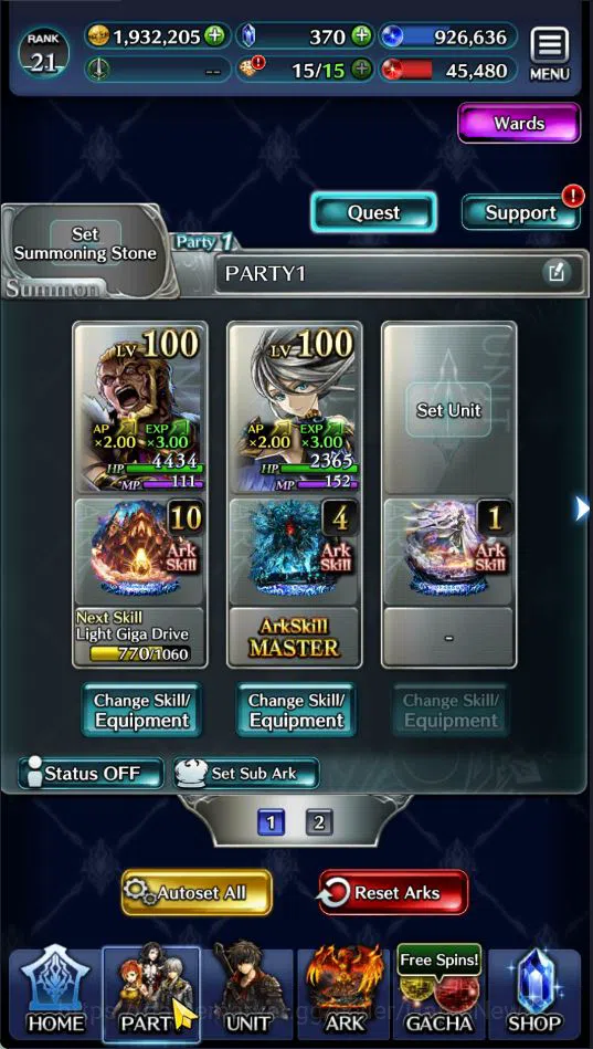 Last Cloudia Accounts GLOBAL| Rank 21 | Top Tier Units (Lougseus GoR Wor image 2