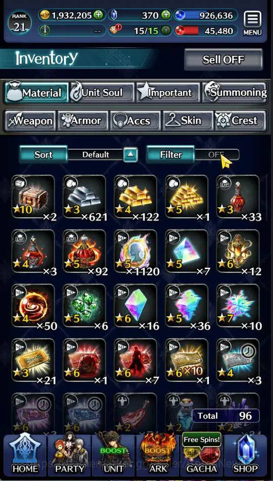 Last Cloudia Accounts GLOBAL| Rank 21 | Top Tier Units (Lougseus GoR Wor image 4