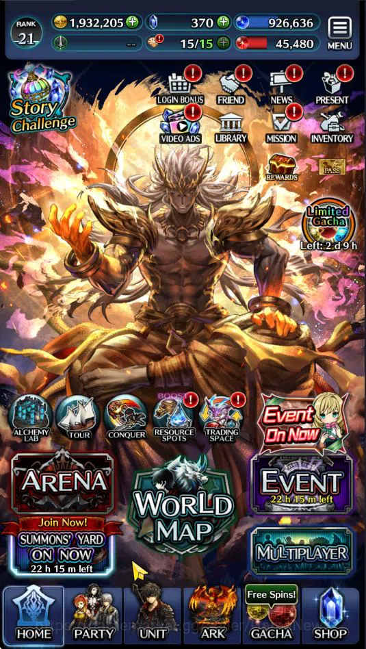 Last Cloudia Accounts GLOBAL| Rank 21 | Top Tier Units (Lougseus GoR Wor image 5