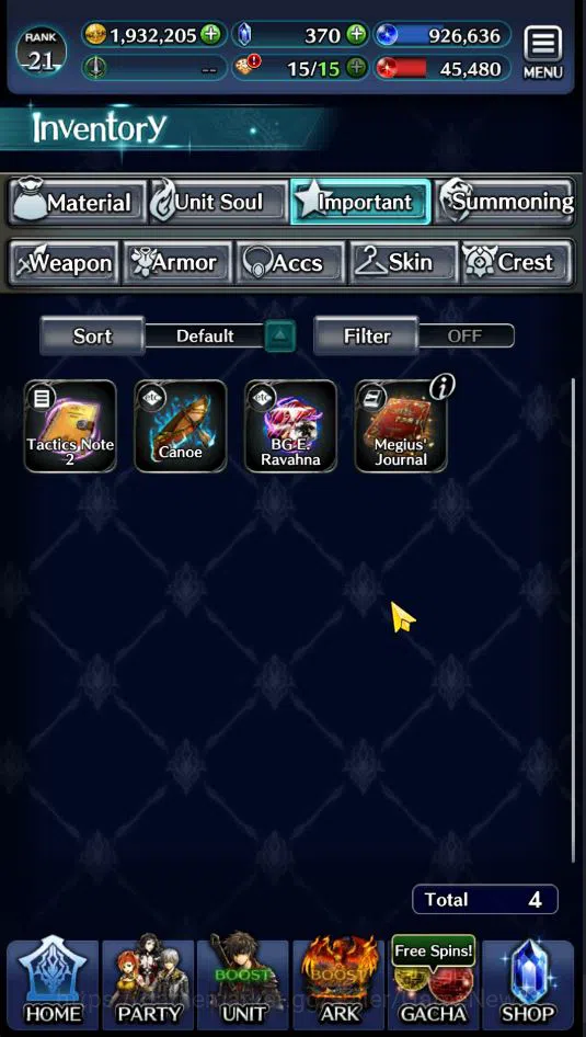 Last Cloudia Accounts GLOBAL| Rank 21 | Top Tier Units (Lougseus GoR Wor image 8