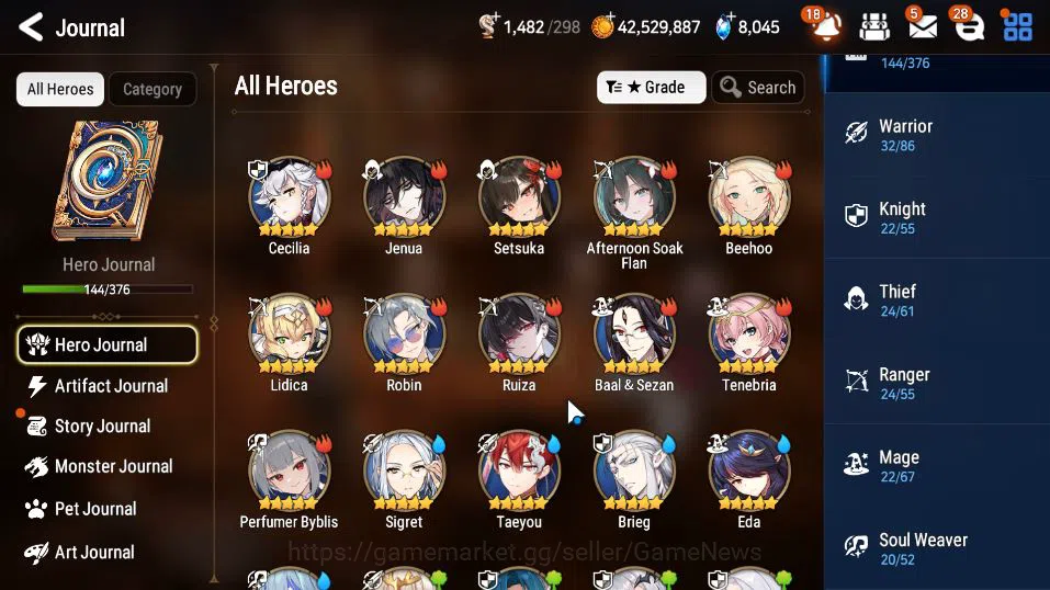 Epic Seven Accounts ASIA Unverif|New Era|7 ML(NM Luna,EW Ludwig,Etc)+R image 18