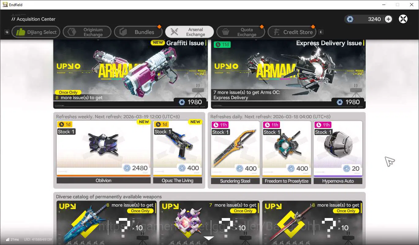 Arknights: Endfield Accounts Lv47 | ASIA | MidGame | Laevantain+Sign,Ardelina+S image 13