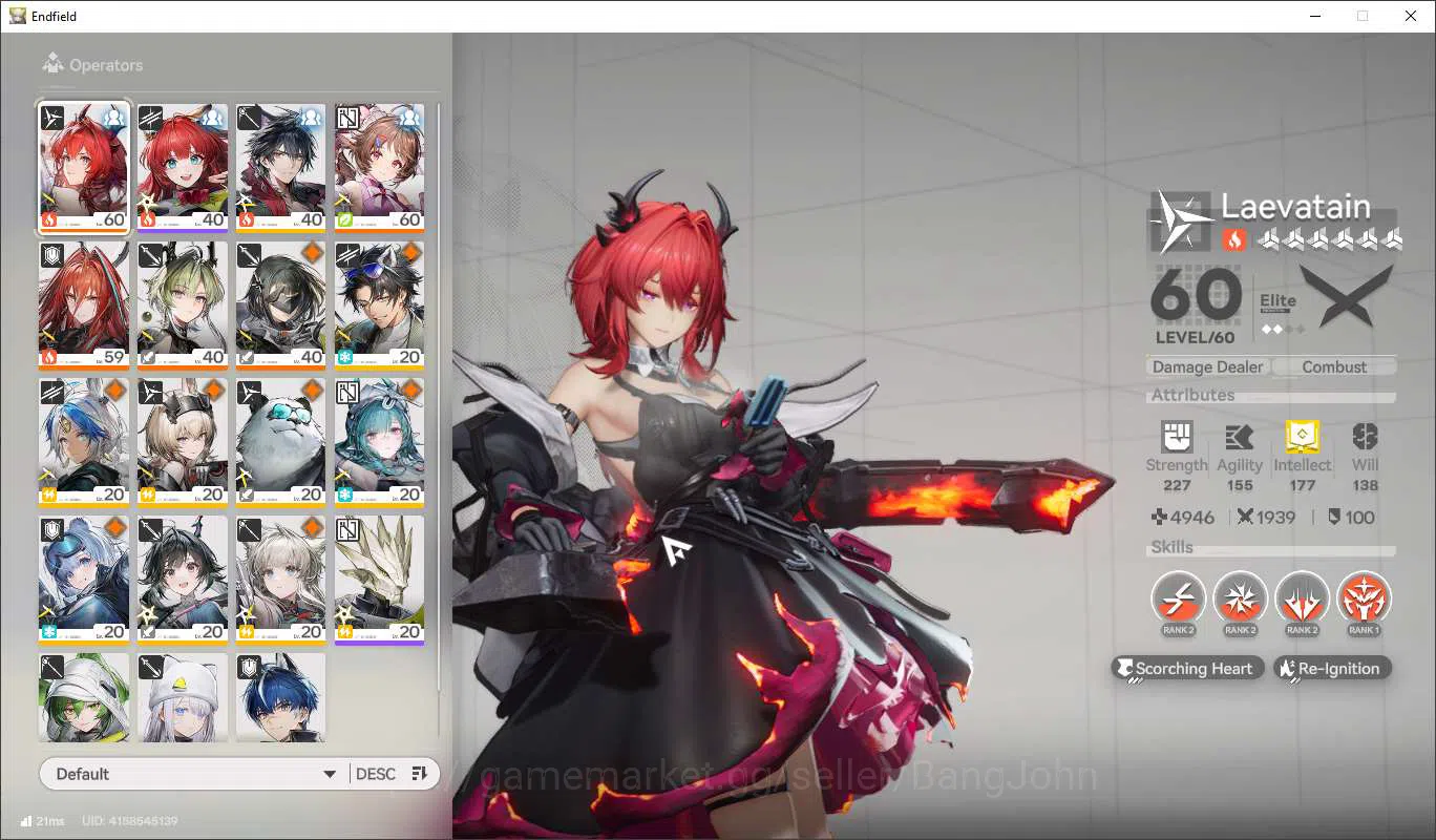 Arknights: Endfield Accounts Lv47 | ASIA | MidGame | Laevantain+Sign,Ardelina+S image 2