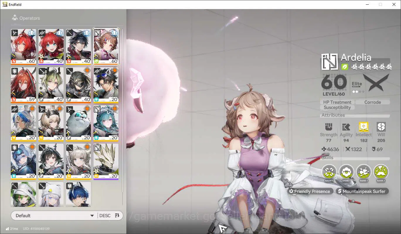 Arknights: Endfield Accounts Lv47 | ASIA | MidGame | Laevantain+Sign,Ardelina+S image 3