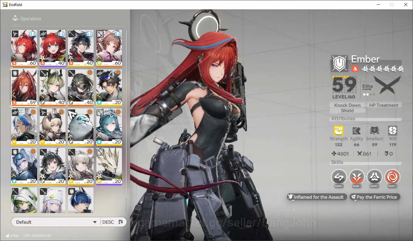 Arknights: Endfield Accounts Lv47 | ASIA | MidGame | Laevantain+Sign,Ardelina+S image 4