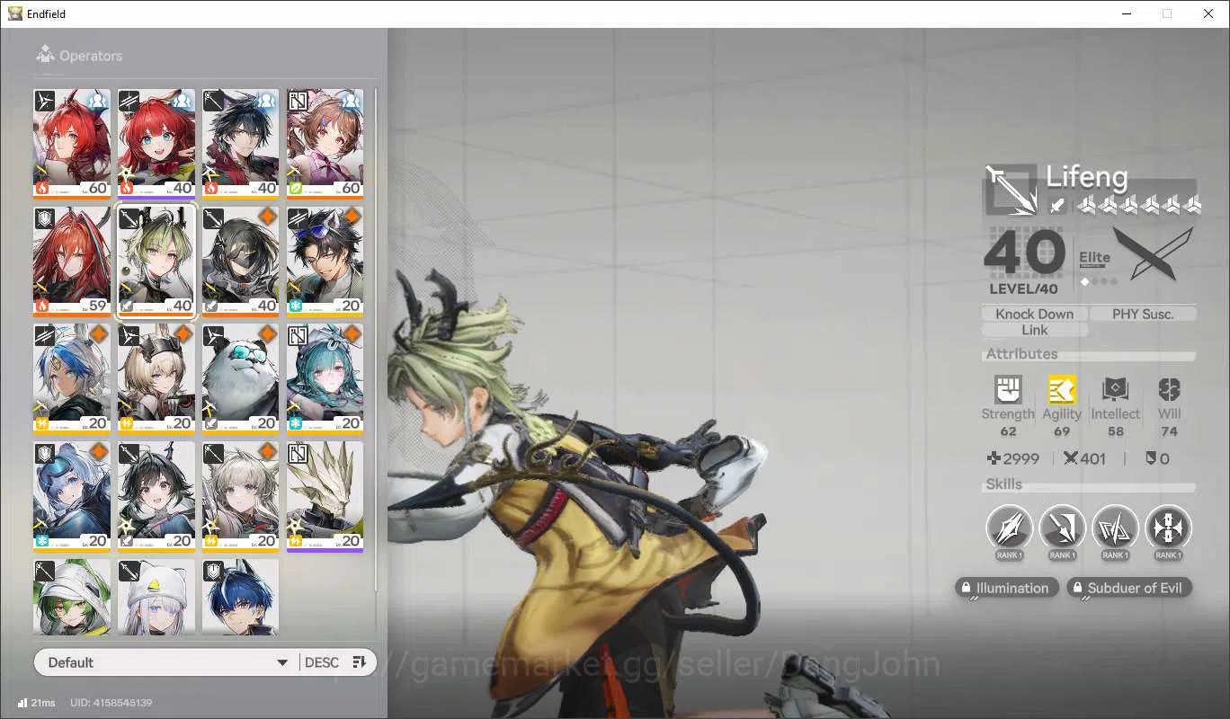 Arknights: Endfield Accounts Lv47 | ASIA | MidGame | Laevantain+Sign,Ardelina+S image 5