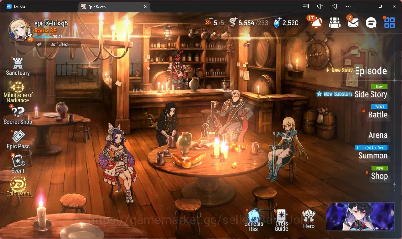 Epic Seven Accounts High-End Global Unverif | 8 ML(SE Celine,A Elena,A Ravi,D Lilibet,MA Ken,R Violet,Zio Etc)|PoH ON|SS 1