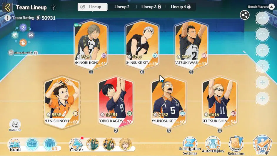 HAIKYU!! FLY HIGH Accounts SEA Lvl 34| 1 SP [Yu Nishinoya + Memo] 1 UR[Tobio Kageyama + Memo] +10 6