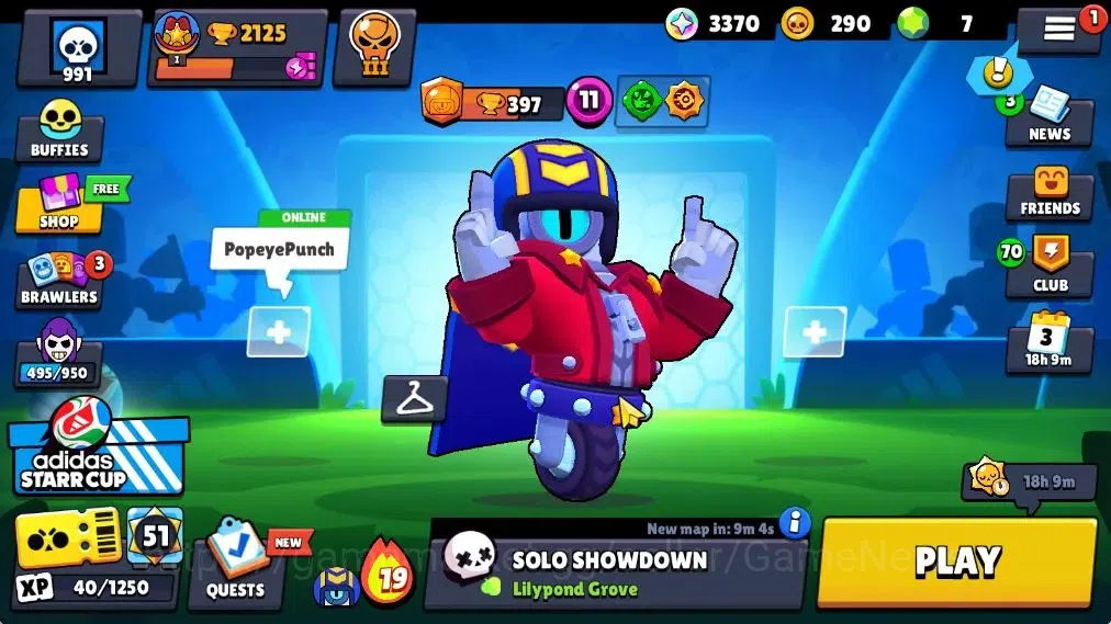 Brawl Stars Accounts 2125 Trophy|23 Brawlers 3 Max(Edgar,Stu,Carl)|3370 image 1