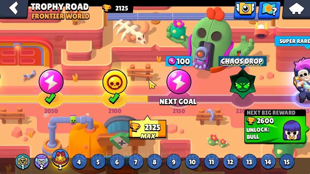 Brawl Stars Accounts 2125 Trophy|23 Brawlers 3 Max(Edgar,Stu,Carl)|3370 image 5