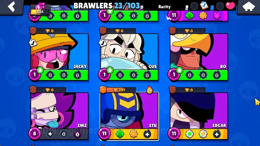 Brawl Stars Accounts 2125 Trophy|23 Brawlers 3 Max(Edgar,Stu,Carl)|3370 image 9
