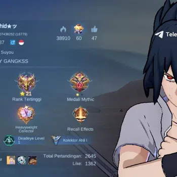 Mobile Legends: Bang Bang Accounts Rare Skin MLBB EXPERT 1 | HERO MAX | EMBLEM MAX| SKIN 142, SASUKE SUYOU, ZODIAC