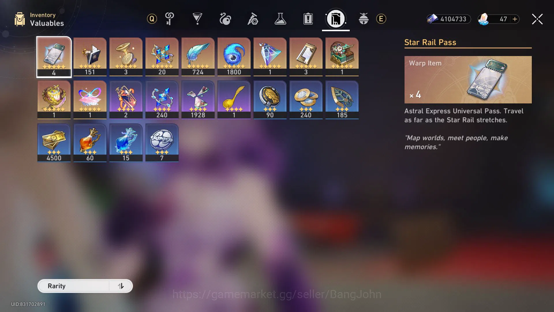Honkai Star Rail Accounts ASIA | TL 70 | 19 Limit | Castorice | Cyrene | M7 image 11