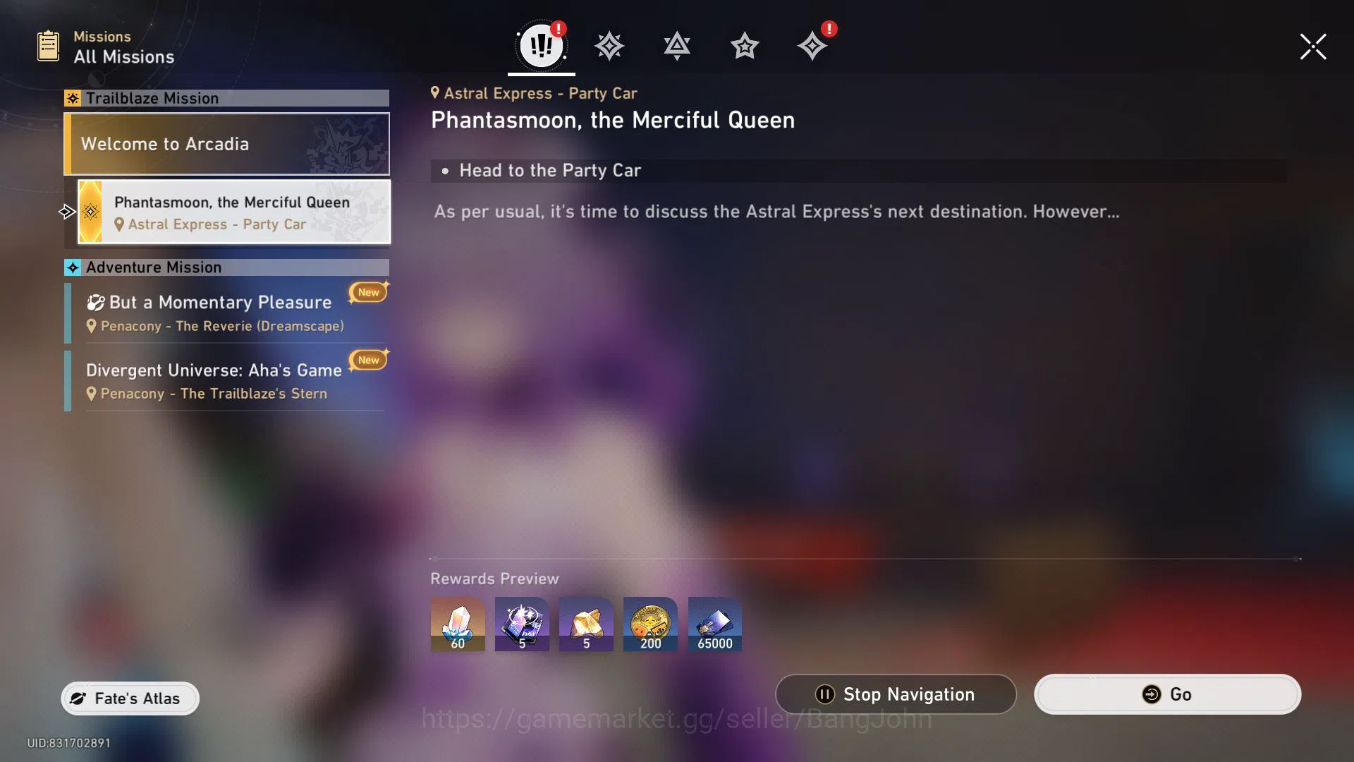 Honkai Star Rail Accounts ASIA | TL 70 | 19 Limit | Castorice | Cyrene | M7 image 13