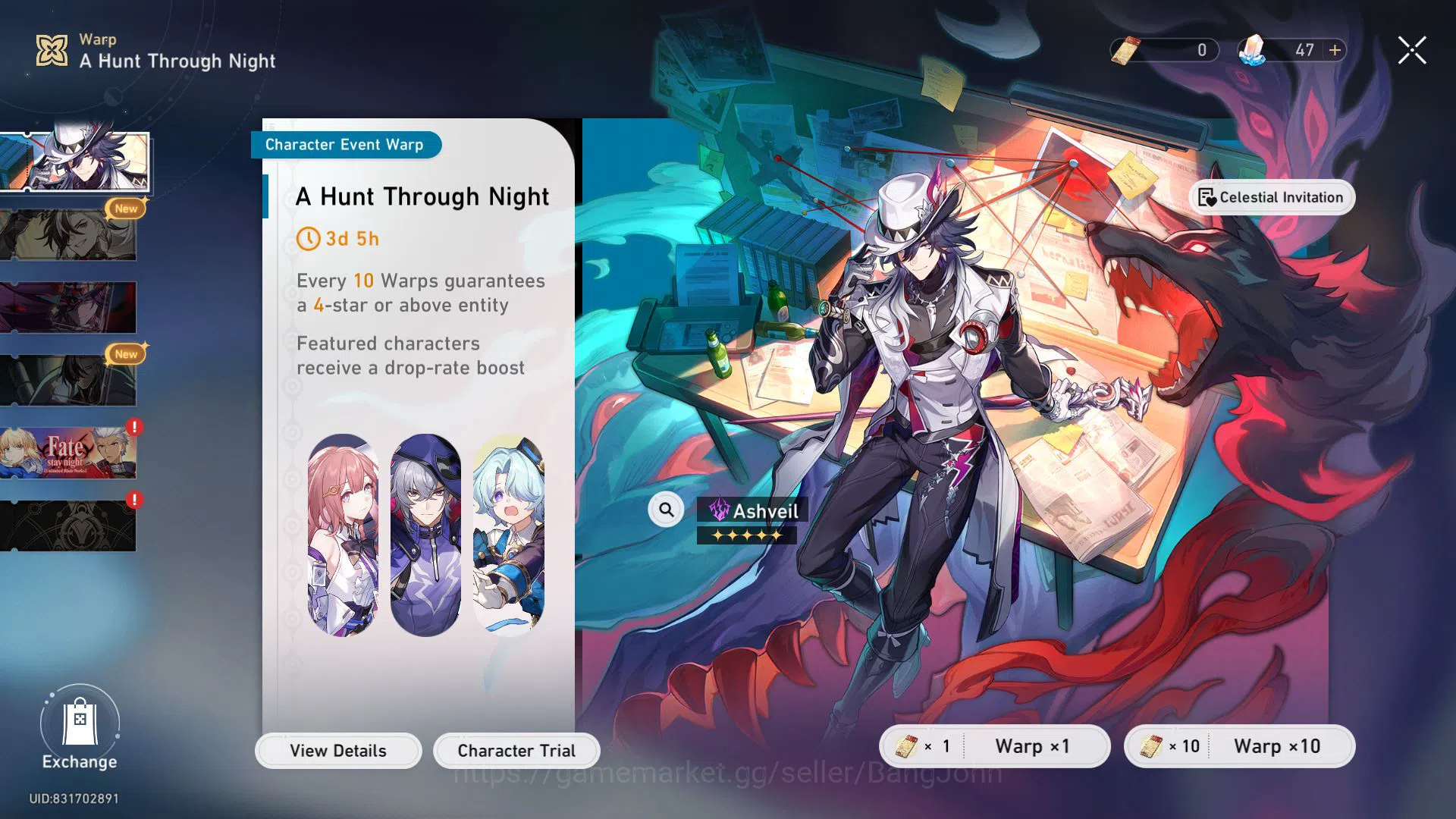 Honkai Star Rail Accounts ASIA | TL 70 | 19 Limit | Castorice | Cyrene | M7 image 14