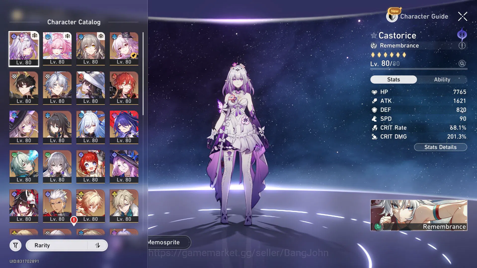Honkai Star Rail Accounts ASIA | TL 70 | 19 Limit | Castorice | Cyrene | M7 image 15