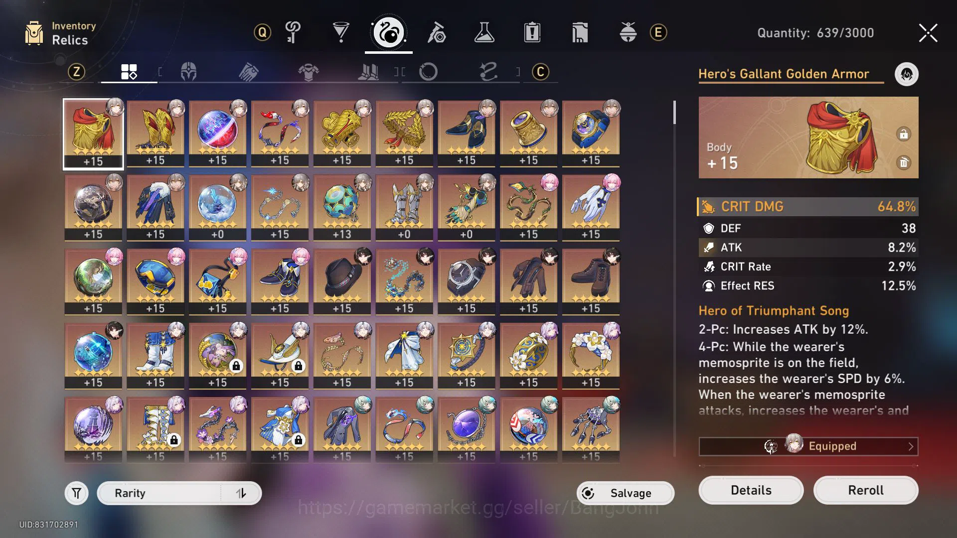 Honkai Star Rail Accounts ASIA | TL 70 | 19 Limit | Castorice | Cyrene | M7 image 7