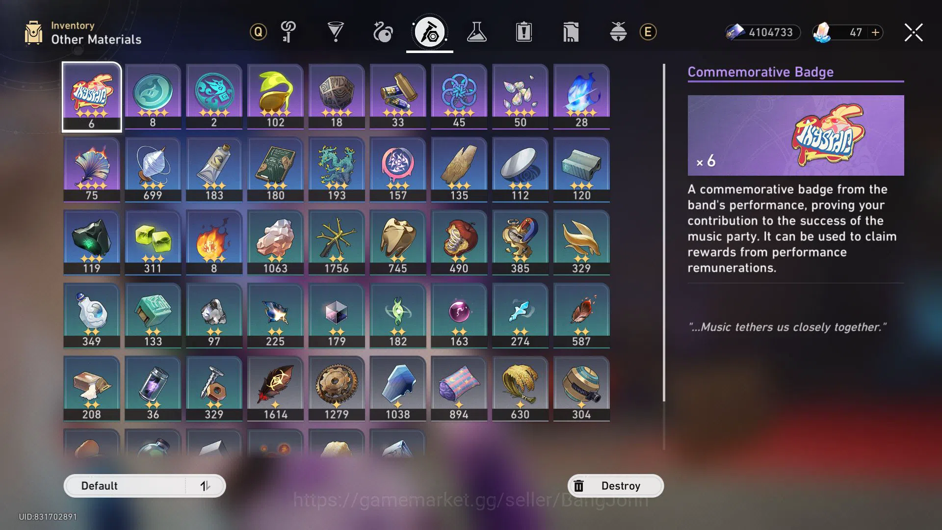 Honkai Star Rail Accounts ASIA | TL 70 | 19 Limit | Castorice | Cyrene | M7 image 8