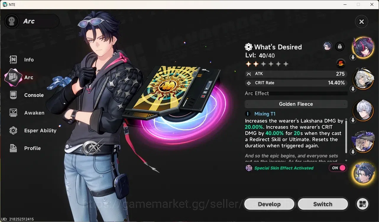 Neverness to Everness Accounts SEA|Hunter Lv 27|4 S-Class/2 Limited [Shinku,Chaos]+Sign|6 A-Class|MC Female|TakeMail Check 4