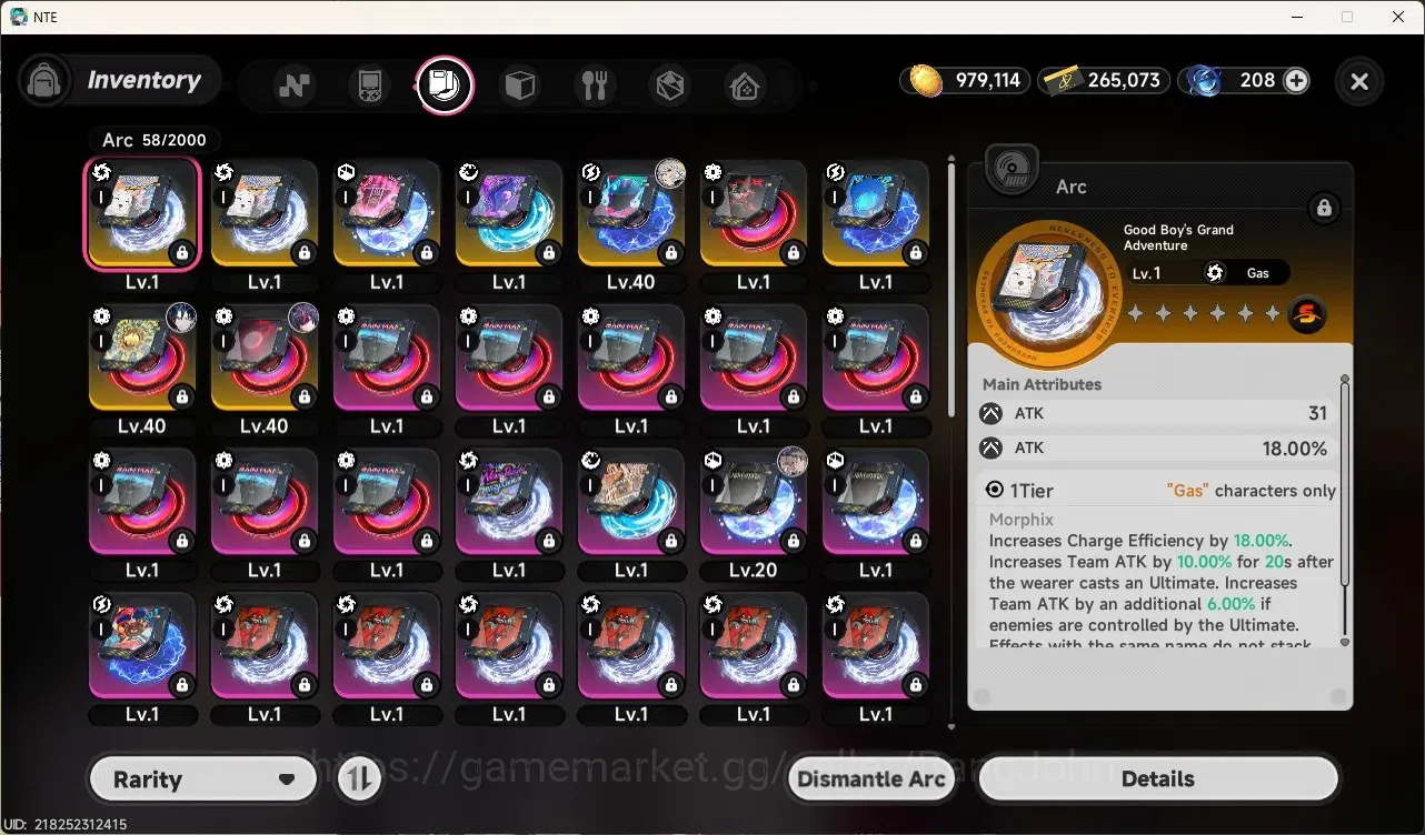 Neverness to Everness Accounts SEA|Hunter Lv 27|4 S-Class/2 Limited [Shinku,Chaos]+Sign|6 A-Class|MC Female|TakeMail Check 9