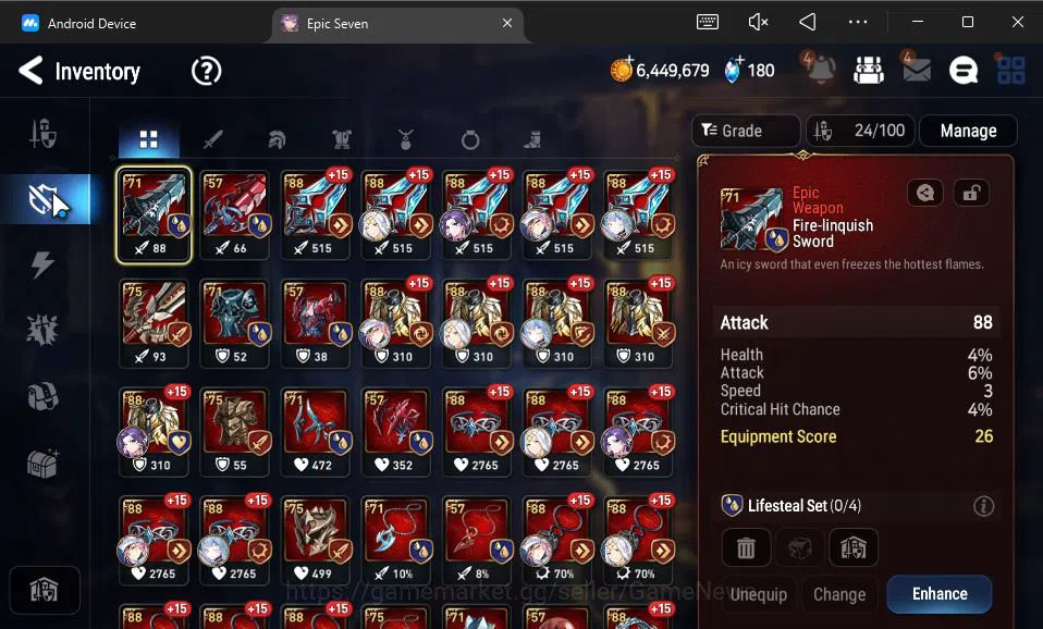 Epic Seven Accounts GLOBAL Unverif|New Era|5 ML(LOTScales,EW Ludwig,A image 11