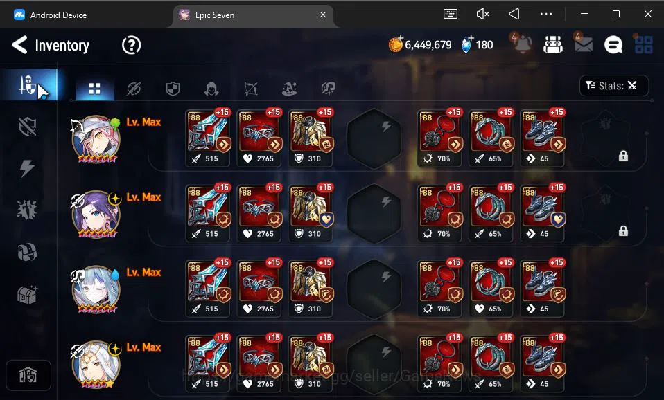 Epic Seven Accounts GLOBAL Unverif|New Era|5 ML(LOTScales,EW Ludwig,A image 12