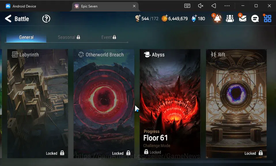 Epic Seven Accounts GLOBAL Unverif|New Era|5 ML(LOTScales,EW Ludwig,A image 5