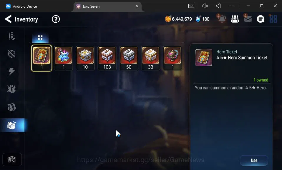 Epic Seven Accounts GLOBAL Unverif|New Era|5 ML(LOTScales,EW Ludwig,A image 7