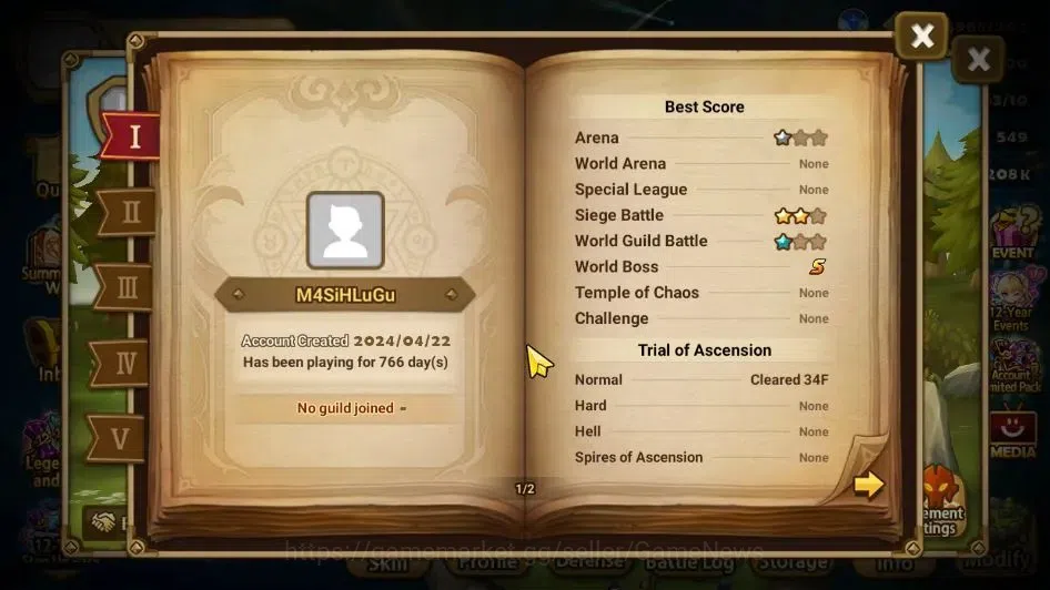Summoners War: Sky Arena Accounts GLOBAL Lv 41|1 LD[Laima]|17 Total NB5[Ereshion,Cho image 3
