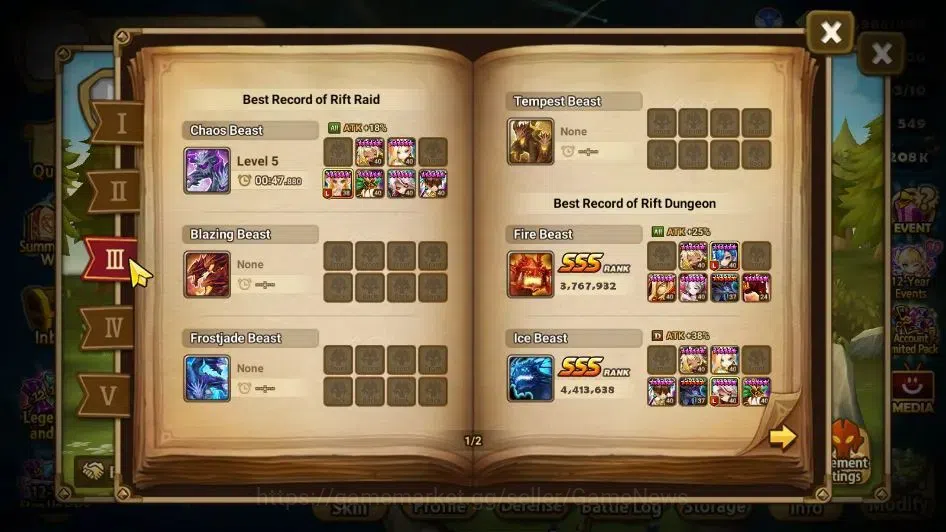Summoners War: Sky Arena Accounts GLOBAL Lv 41|1 LD[Laima]|17 Total NB5[Ereshion,Cho image 5