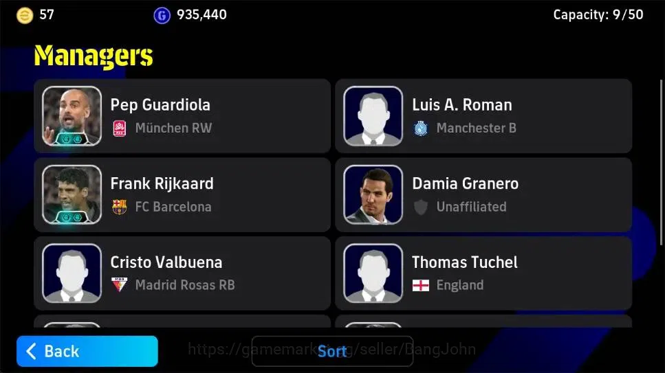 eFootball Accounts Legends & Iconic Players Mobile|PW 3191|Gianluca Zambrotta Epic,Oliver Kahn Epic,Gabriel Batistuta 2
