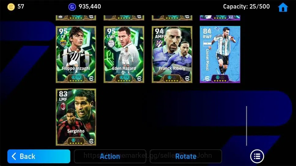 eFootball Accounts Legends & Iconic Players Mobile|PW 3191|Gianluca Zambrotta Epic,Oliver Kahn Epic,Gabriel Batistuta 7