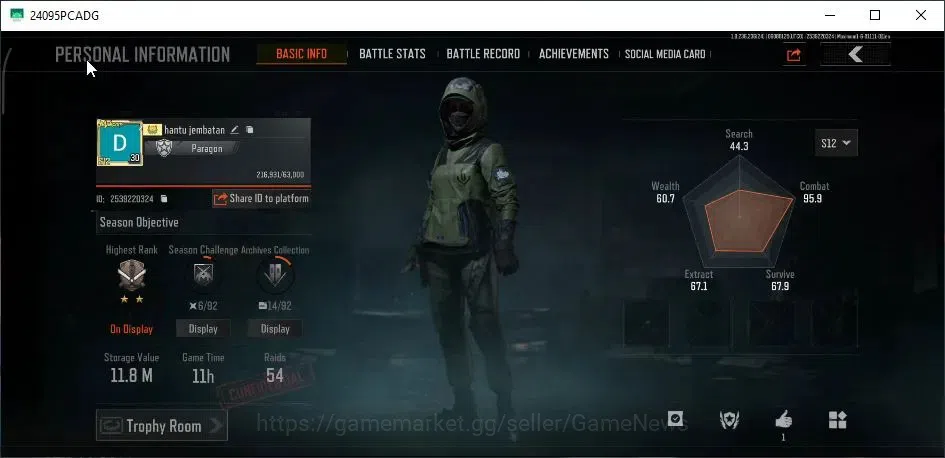 Arena Breakout Accounts MOBILE|Lv30|SV 11.8M|CV 7.5M|IND70 Tactical,P Bala image 2