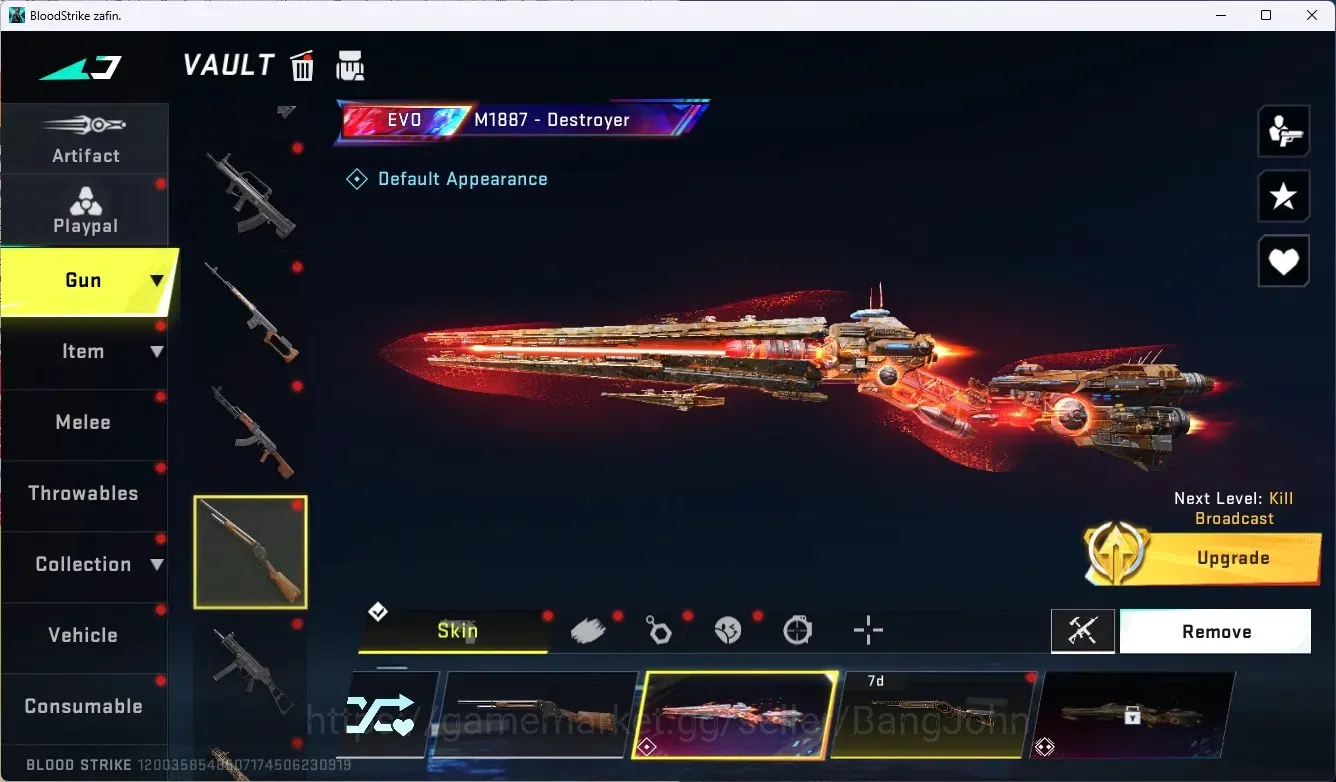 Blood Strike Accounts ASIA|1 Evo: M1887-Destroyer |1 TR Collab Mcx-The W image 4