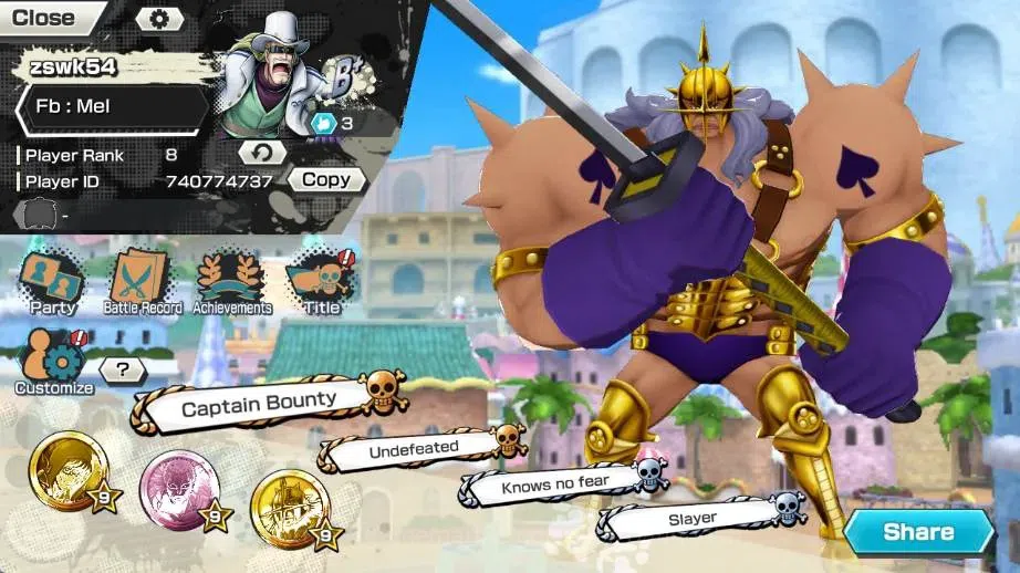 One Piece Bounty Rush Accounts High-End Global | EX 2 | PR 8 | Gol D. Roger,S-Snake |RD 14| LogBandai Check SS OPBR413B 2