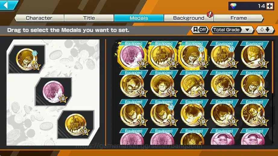 One Piece Bounty Rush Accounts High-End Global | EX 2 | PR 8 | Gol D. Roger,S-Snake |RD 14| LogBandai Check SS OPBR413B 3