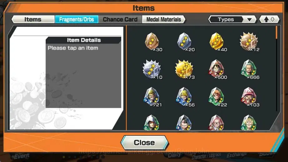 One Piece Bounty Rush Accounts High-End Global | EX 2 | PR 8 | Gol D. Roger,S-Snake |RD 14| LogBandai Check SS OPBR413B 8