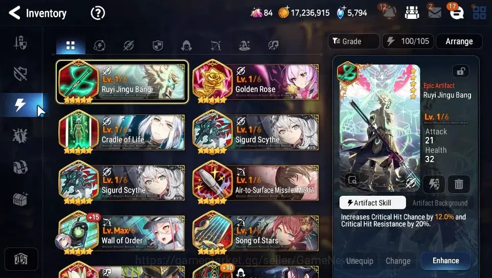 Epic Seven Accounts Limited Hero GLOBAL Unverif|New Era|6 ML(Salome,Solitaria otS,LC Bellona,Etc)+TA Coli,Setsuka,Etc|PoH 11