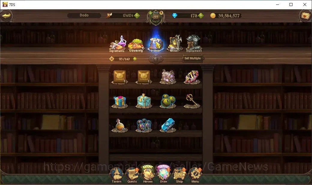 The Seven Deadly Sins: Grand Cross Accounts Endgame Global|1M CC|178 DM|20 LS|3 LR+8 UR|Nemesis 15