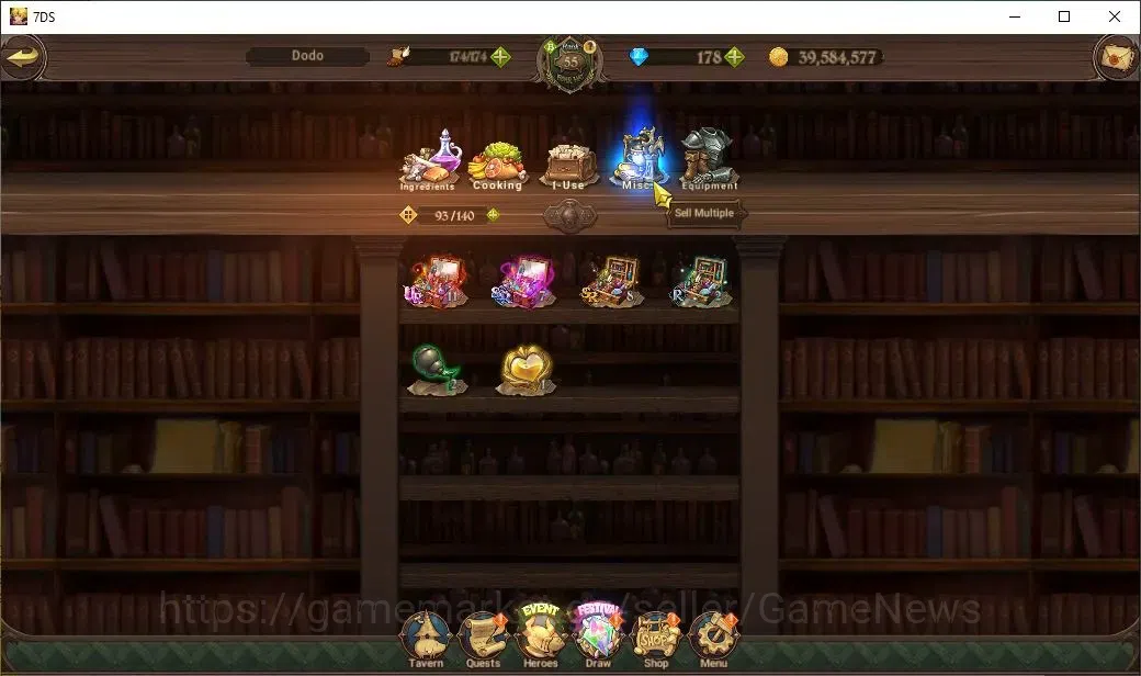 The Seven Deadly Sins: Grand Cross Accounts Endgame Global|1M CC|178 DM|20 LS|3 LR+8 UR|Nemesis 16