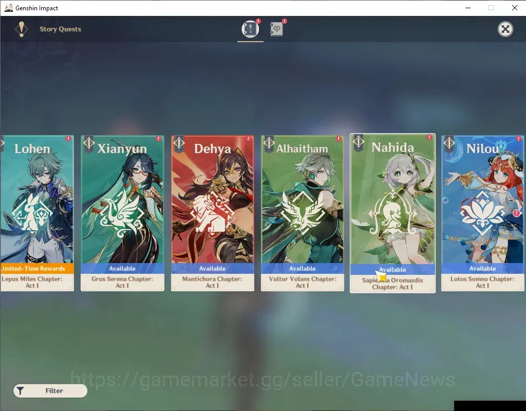 Genshin Impact Accounts ASIA|AR 47|BD Unset|1 Limited + 2 (*5Standart)|[Ar image 15