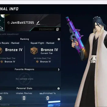 Blood Strike Accounts Collab Skin ASIA | 1 EVA: MCX EVA-00 | 1 BLEACH Striker: Byakuya Kuchiki | 2 Legendary Guns |1