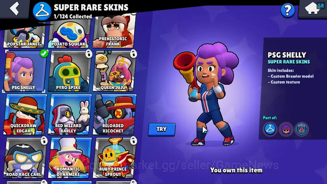 Brawl Stars Accounts 1836 Trophy|25 Brawlers 2 Max(Bibi,Kit)|5 Epic(Ama image 17
