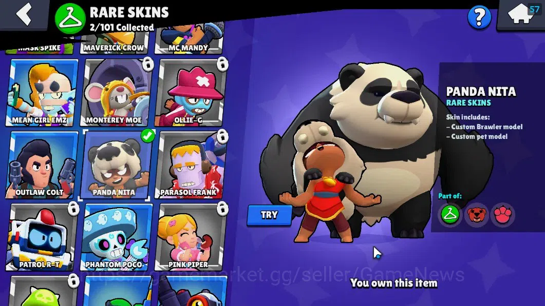 Brawl Stars Accounts 1836 Trophy|25 Brawlers 2 Max(Bibi,Kit)|5 Epic(Ama image 18
