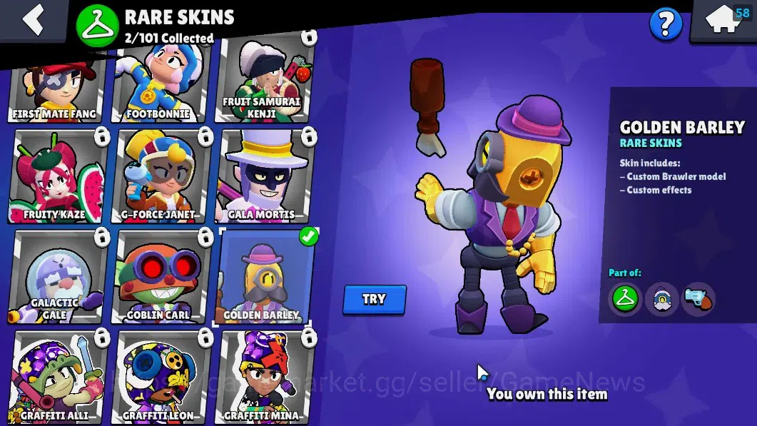 Brawl Stars Accounts 1836 Trophy|25 Brawlers 2 Max(Bibi,Kit)|5 Epic(Ama image 19