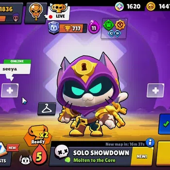 Brawl Stars Accounts 1836 Trophy|25 Brawlers 2 Max(Bibi,Kit)|5 Epic(Ama image 1